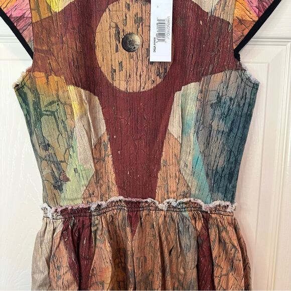 NWT Making The Cut Carnival Painting Geometric Pattern A-Line Dress Size XS - Picture 3 of 12